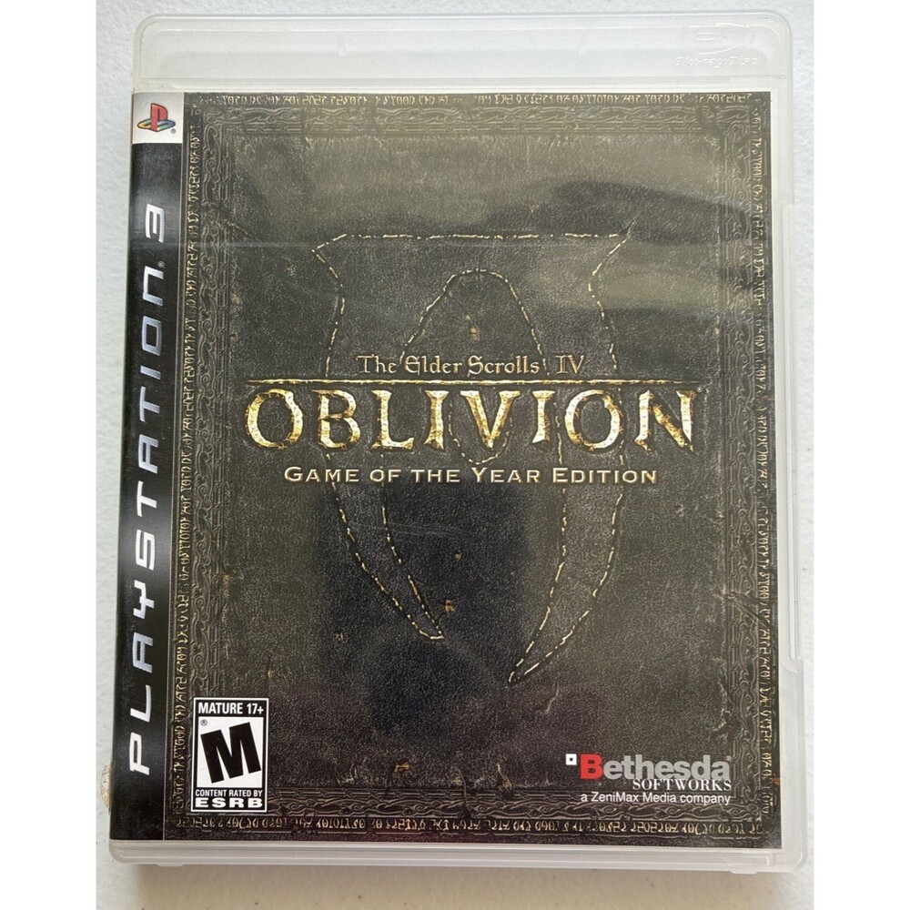 The Elder Scrolls IV Oblivion GOTY Edition PS3 PlayStation 3 Missing Manual